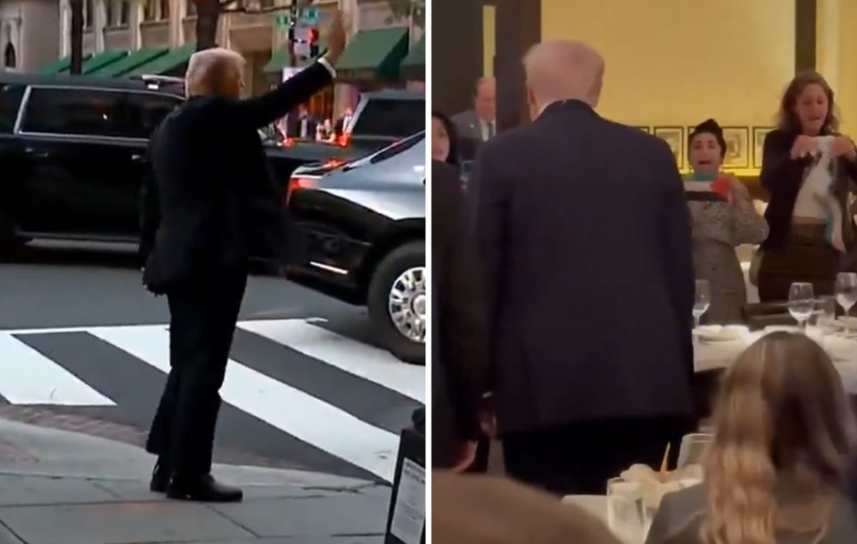 “Hitler of our time”: protesters condemned Trump to a restaurant in Washington