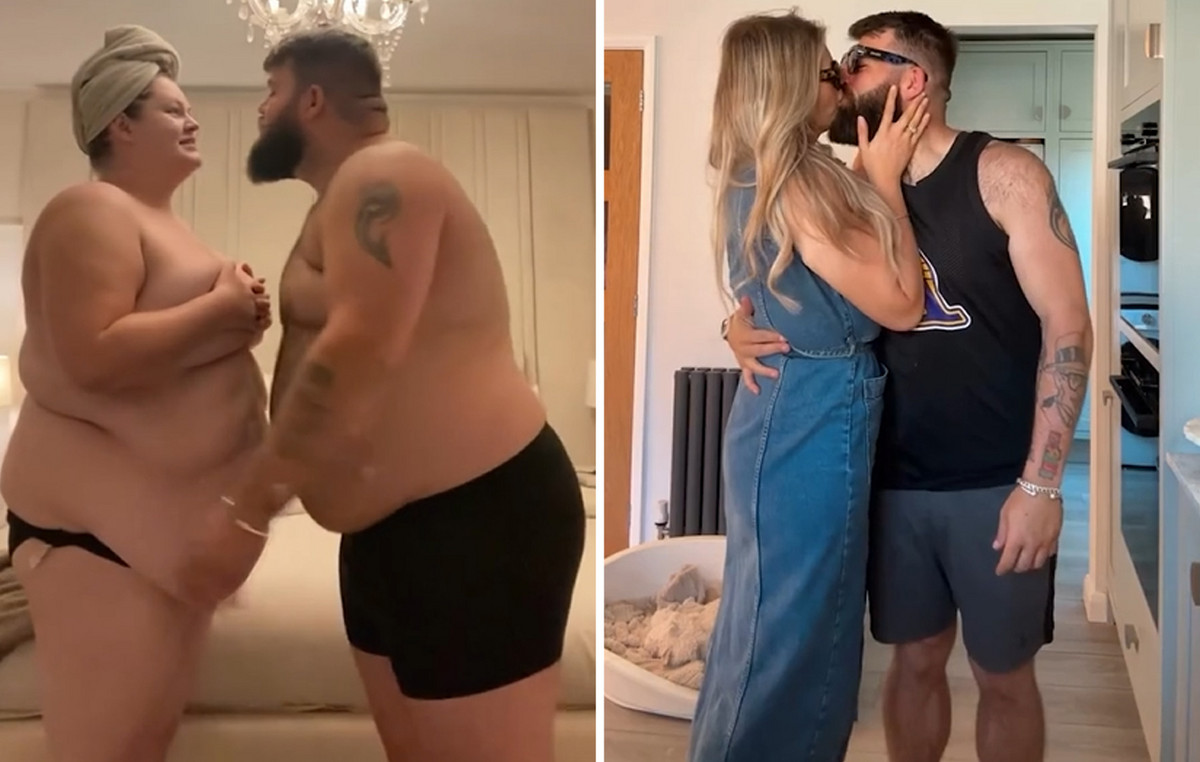 Now unrecognizable the overweight couple who spent all their economies in weight loss surgery in Turkey