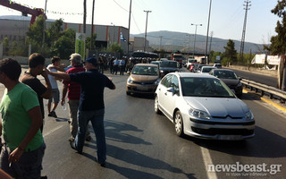 Μετ&#8217; εμποδίων και πάλι η κυκλοφορία στην Αθηνών-Κορίνθου