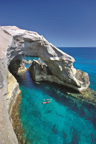 greece, cyclades, milos island, the coast at sarakiniko