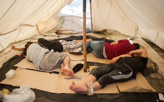 Moria Camp in Lesbos, Greece.