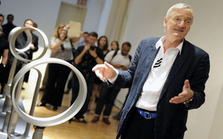 NEW YORK, USA: Inventor James Dyson unveils his two new "Air Multiplier" Tower and Pedestal bladeless fans at SoHo's Pomegranate Gallery in New York City on June 22, 2010.  PHOTOGRAPH BY EPN PRESS / BARCROFT MEDIA  UK Office, London. T +44 845 370 2233 W www.barcroftmedia.com Australasian & Pacific Rim Office, Melbourne. E info@barcroftpacific.com T +613 9510 3188 or +613 9510 0688 W www.barcroftpacific.com Indian Office, Delhi. T +91 997 1133 889 W www.barcroftindia.com