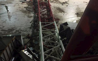 Damage caused by a collapsed crane is seen in the Grand Mosque in the Muslim holy city of Mecca, Saudi Arabia in this handout picture published on Twitter account of the Directorate of the Saudi Civil Defense September 11, 2015. At least 107 people were killed when a crane toppled over at Mecca's Grand Mosque on Friday, Saudi Arabia's Civil Defence authority said, less than two weeks before Islam's annual haj pilgrimage.   REUTERS/Directorate of the Saudi Civil Defense/Handout via ReutersATTENTION EDITORS - THIS IMAGE HAS BEEN SUPPLIED BY A THIRD PARTY. IT IS DISTRIBUTED, EXACTLY AS RECEIVED BY REUTERS, AS A SERVICE TO CLIENTS. REUTERS IS UNABLE TO INDEPENDENTLY VERIFY THE AUTHENTICITY, CONTENT, LOCATION OR DATE OF THIS IMAGE. FOR EDITORIAL USE ONLY. NOT FOR SALE FOR MARKETING OR ADVERTISING CAMPAIGNS. NO SALES.
