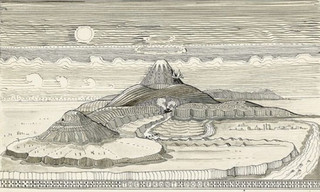 Το Μοναχικό Βουνό - Σχέδιο του ίδιου του συγγραφέα