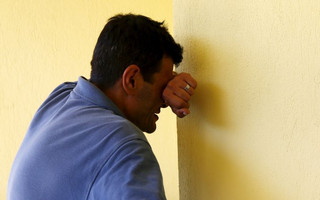 Abdullah Kurdi, father of three-year-old Aylan Kurdi, cries as he leaves a morgue in Mugla
