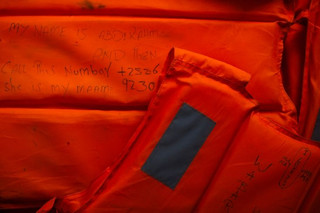 Lifejackets recovered from the Bourbon Argos