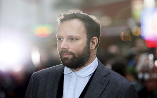 Director Lanthimos arrives at the Gala screening of the film "The Lobster" during the British Film Institute Film Festival at Leicester Square in London