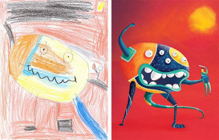 artists_reimagine_kids_monster_drawings_in_new_and_creative_ways_640_17