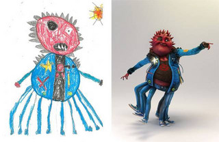 artists_reimagine_kids_monster_drawings_in_new_and_creative_ways_640_26