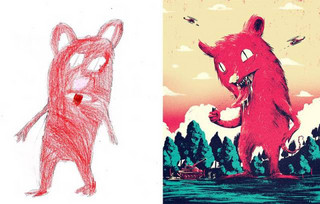 artists_reimagine_kids_monster_drawings_in_new_and_creative_ways_640_28