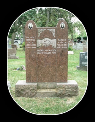 Maurice and Carl's burial