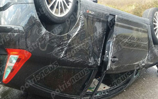 Αυτοκίνητο «τούμπαρε» στην Εθνική Οδό Πατρών – Πύργου