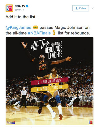 Lebron tweet NBA
