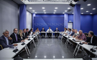 Συνάντηση Μητσοτάκη με τους βουλευτές της ΝΔ στη Βόρεια Ελλάδα