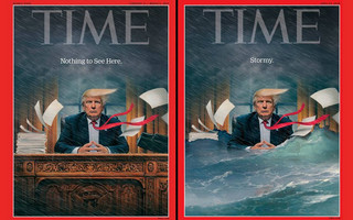 Το πρωτοσέλιδο του Time που «καίει» τον Τραμπ με μια εικόνα και έξι γράμματα