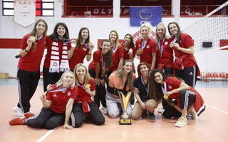 CEV WOMEN CHALLENGE CUP / ÕÐÏÄÏ×Ç ÔÇÓ ÁÐÏÓÔÏËÇÓ ÔÏÕ ÏËÕÌÐÉÁÊÏÕ ÁÐÏ ÏÐÁÄÏÕÓ ÔÇÓ ÏÌÁÄÁÓ ÓÔÏ ÑÅÍÔÇ (ÖÙÔÏÃÑÁÖÉÁ: LATO KLODIAN / EUROKINISSI)