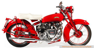 1950Vincent998ccChineseRedTouringRapide