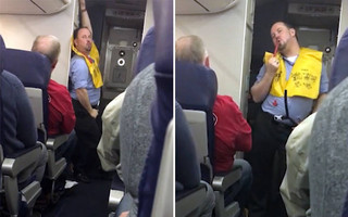 Αεροσυνοδός δείχνει τα μέτρα ασφαλείας με… pole dancing