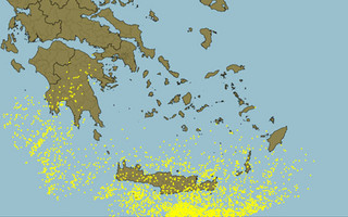 Καιρός: Έπεσαν 3.800 κεραυνοί στα νότια &#8211; Μεγάλα ύψη βροχής στην Κρήτη