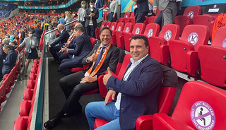 Ο Ζάεφ πήγε στο Euro και δήλωσε στα social media πως «υποστήριξε δυνατά την εθνική ποδοσφαιρική ομάδα της Μακεδονίας»