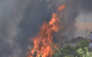 Φωτιά στη Σταμάτα: Εκκενώθηκε ο οικισμός «Γαλήνη» &#8211; «Η πυρκαγιά κινείται προς τον Διόνυσο»