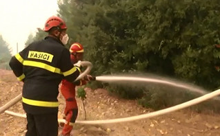 Φωτιά στην Εύβοια: Μεγάλη αναζωπύρωση στην Αβγαριά &#8211; Μάχη από Σέρβους και Έλληνες πυροσβέστες