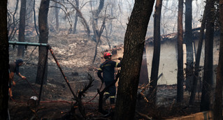 Νέα μεγάλη φωτιά στα Βίλια Αττικής: Καίγονται σπίτια στον Προφήτη Ηλία, εκκενώθηκαν οικισμοί