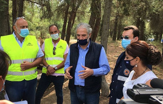 Χρήστος Στυλιανίδης: Βρέθηκε στο δάσος του Σέιχ Σου και ενημερώθηκε για τις διαδικασίες καθαρισμού