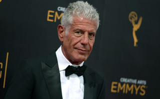 Anthony Bourdain tanned