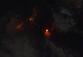 Η έκρηξη του ηφαιστείου στη Λα Πάλμα όπως φαίνεται από το διάστημα