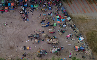 Haitian immigrants on the Mexico-US border