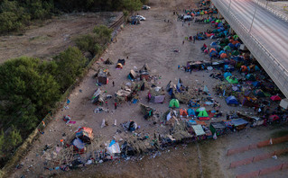 Haitian immigrants on the Mexico-US border