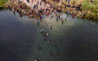 Immigrants from Haiti to the Mexico-US border