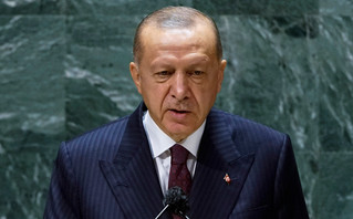 Ο πρόεδρος της Τουρκίας Ταγίπ Ερντογάν σε ομιλία του