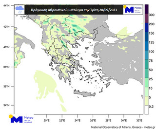 Χάρτης του Meteo Χάρτης του Meteo