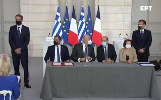 Οι κοινές δηλώσεις Mητσοτάκη και Μακρόν για την στρατηγική συμφωνία Ελλάδας &#8211; Γαλλίας