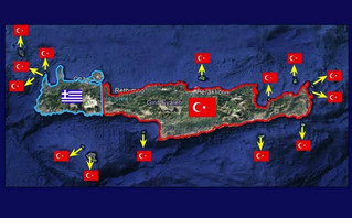 Τουρκικός χάρτης για την κρήτη Τουρκικός χάρτης για την κρήτη