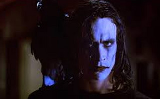 Brandon Lee in the movie The Crow