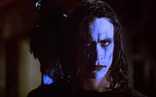 Brandon Lee in the movie The Crow Brandon Lee in the movie The Crow
