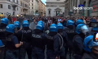Ιταλία: Επεισόδια στη Ρώμη στις διαδηλώσεις κατά του Πράσινου Πιστοποιητικού