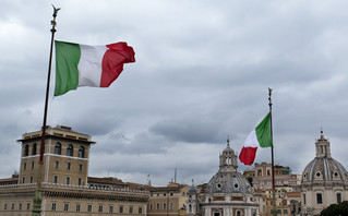 Ιταλικές σημαίες στη Ρώμη