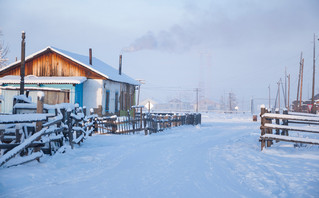 Η πόλη Oymyakon στην ανατολική Σιβηρία