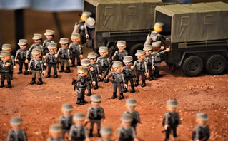 Playmobil διόραμα για το Οχυρό Ρούπελ στο Πολεμικό Μουσείο από τον συλλέκτη Τάσο Πανταζόπουλο