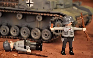 Playmobil διόραμα για το Οχυρό Ρούπελ στο Πολεμικό Μουσείο από τον συλλέκτη Τάσο Πανταζόπουλο