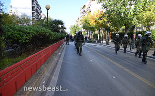 Ένταση στην Πατησίων έξω από την ΑΣΟΕΕ