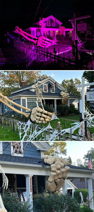 Σπίτια στολισμένα με αέρα… Halloween