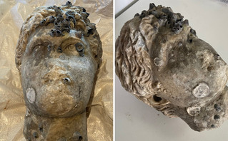 Κεφαλή αγάλματος ρωμαϊκών χρόνων ανασύρθηκε στην Πρέβεζα