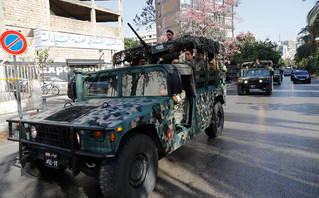 Ο στρατός στον δρόμο στη Βηρυτό