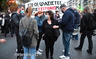 Μάγδα Φύσσα στην αντιφασιστική πορεία