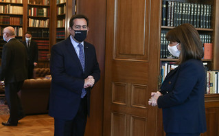 ΣΥΝΑΝΤΗΣΗ ΤΗΣ ΠτΔ ΚΑΤ. ΣΑΚΕΛΛΑΡΟΠΟΥΛΟΥ ΜΕ ΤΟΝ ΑΝΤΙΠΡΟΕΔΡΟ ΤΗΣ ΕΥΡΩΠΑΪΚΗΣ ΕΠΙΤΡΟΠΗΣ ΜΑΡΓ. ΣΧΟΙΝΑ